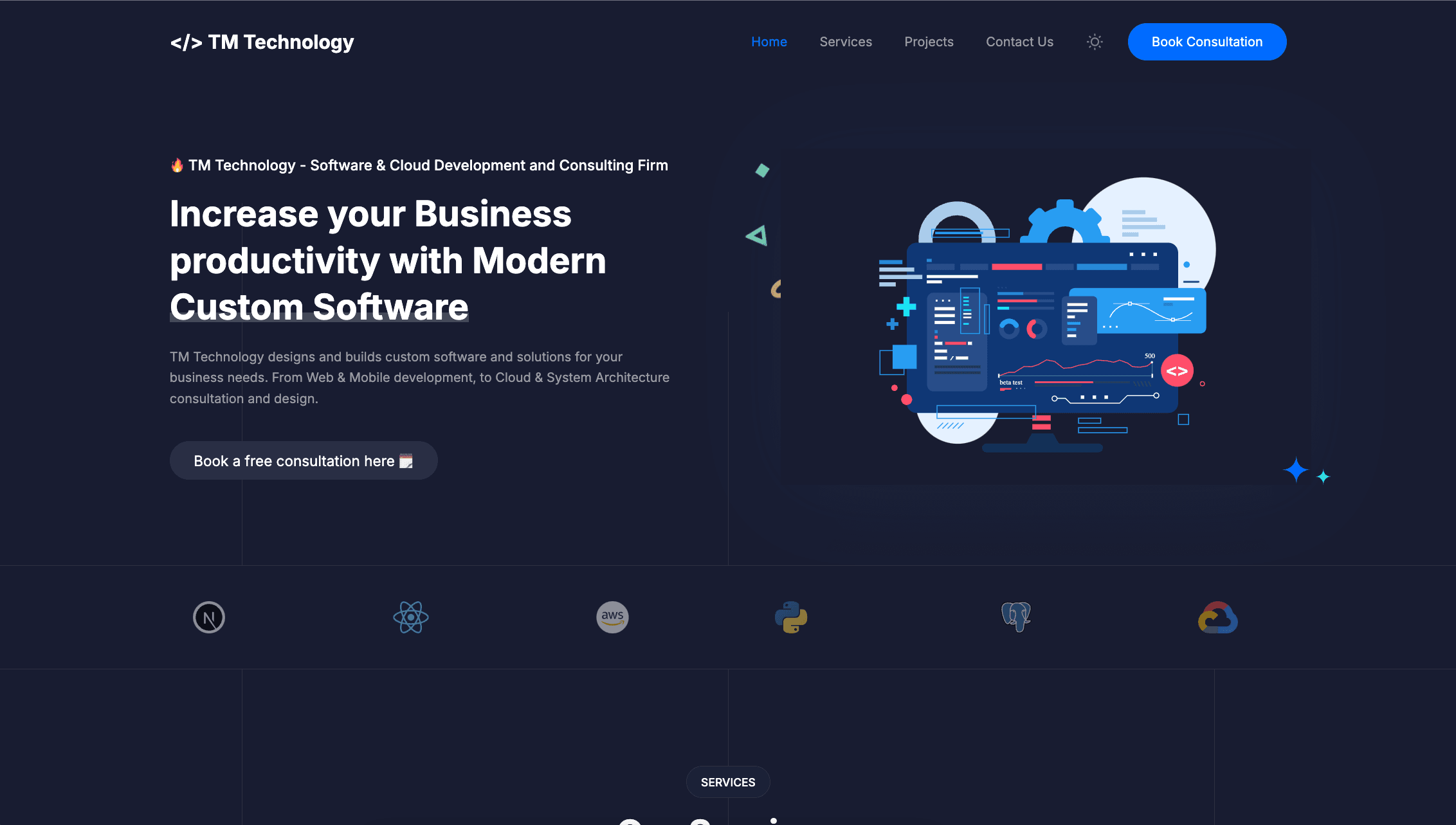 TM Technology - Business Website & Landing Page Development - Brunei Software Development