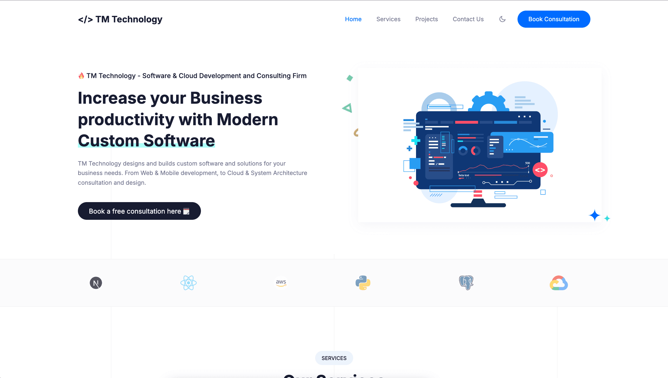 TM Technology - Business Website & Landing Page Development - Brunei Software Development